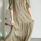 Square Neck Tiered Maxi Dress Dresses Polagram