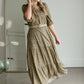 Square Neck Tiered Maxi Dress Dresses Polagram