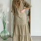 Square Neck Tiered Maxi Dress Dresses Polagram