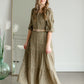 Square Neck Tiered Maxi Dress Dresses Polagram