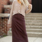 Stella Currant Long Denim Maxi Skirt Skirts Inherit
