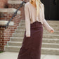 Stella Currant Long Denim Midi Skirt Skirts Inherit