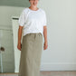 Stella Moss Olive Long Denim Maxi Skirt Inherit Co.