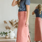 Stella Pink Clay Long Denim Maxi Skirt Skirts Inherit Co.