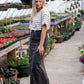 Stella Smokey Charcoal Long Denim Maxi Skirt Inherit Co.