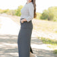 Stella Smokey Charcoal Long Denim Maxi Skirt Skirts