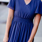 Stonewash Blue Floral Maxi Dress Dresses Mikarose