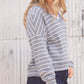 Stripe Skimmer Weekender Tops