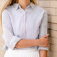 Striped Button Up Long Sleeve Top Tops
