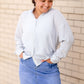 Striped Button Up Long Sleeve Top Tops