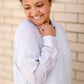 Striped Button Up Long Sleeve Top Tops