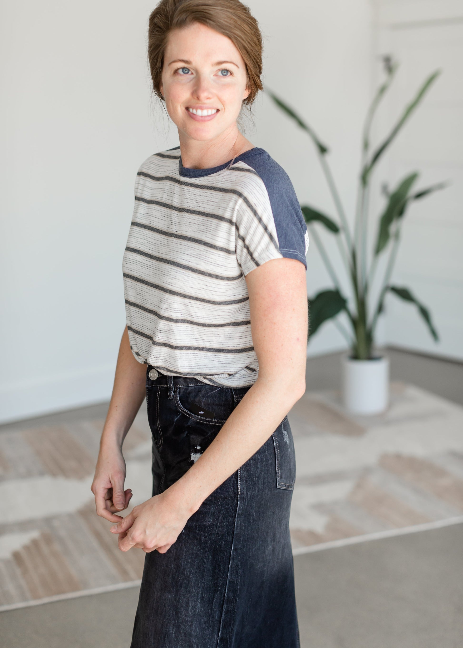 Striped Colorblock T-Shirt Shirt Staccato