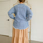 Striped Denim Shirt Jacket Tops Polagram