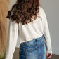 Striped French Terry Raglan Sleeve Top Tops Staccato