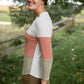 Striped Knit Colorblock Button-Up Top Tops Hayden Los Angeles