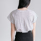 Striped Short Sleeve Crewneck Top Tops