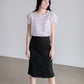 Striped Short Sleeve Crewneck Top Tops