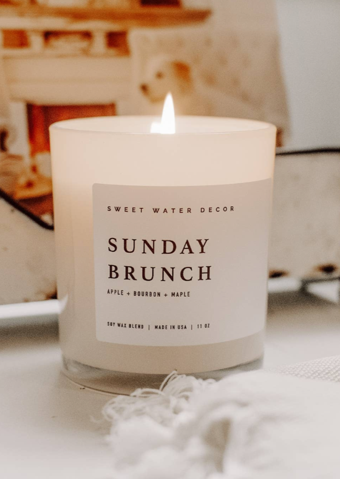 Sunday Brunch White Jar Candle Gifts
