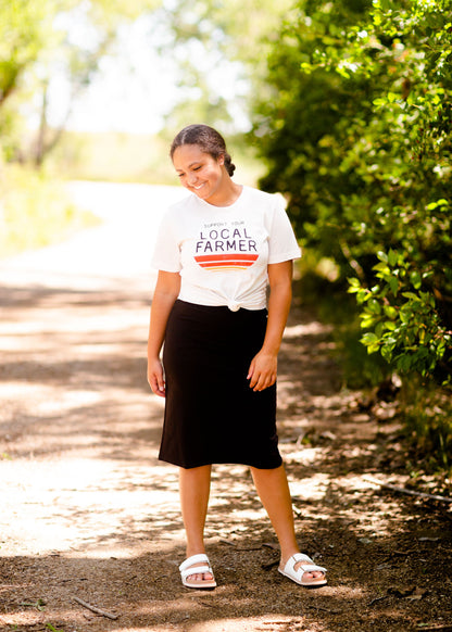 Support Your Local Farmer Graphic Tee Tops