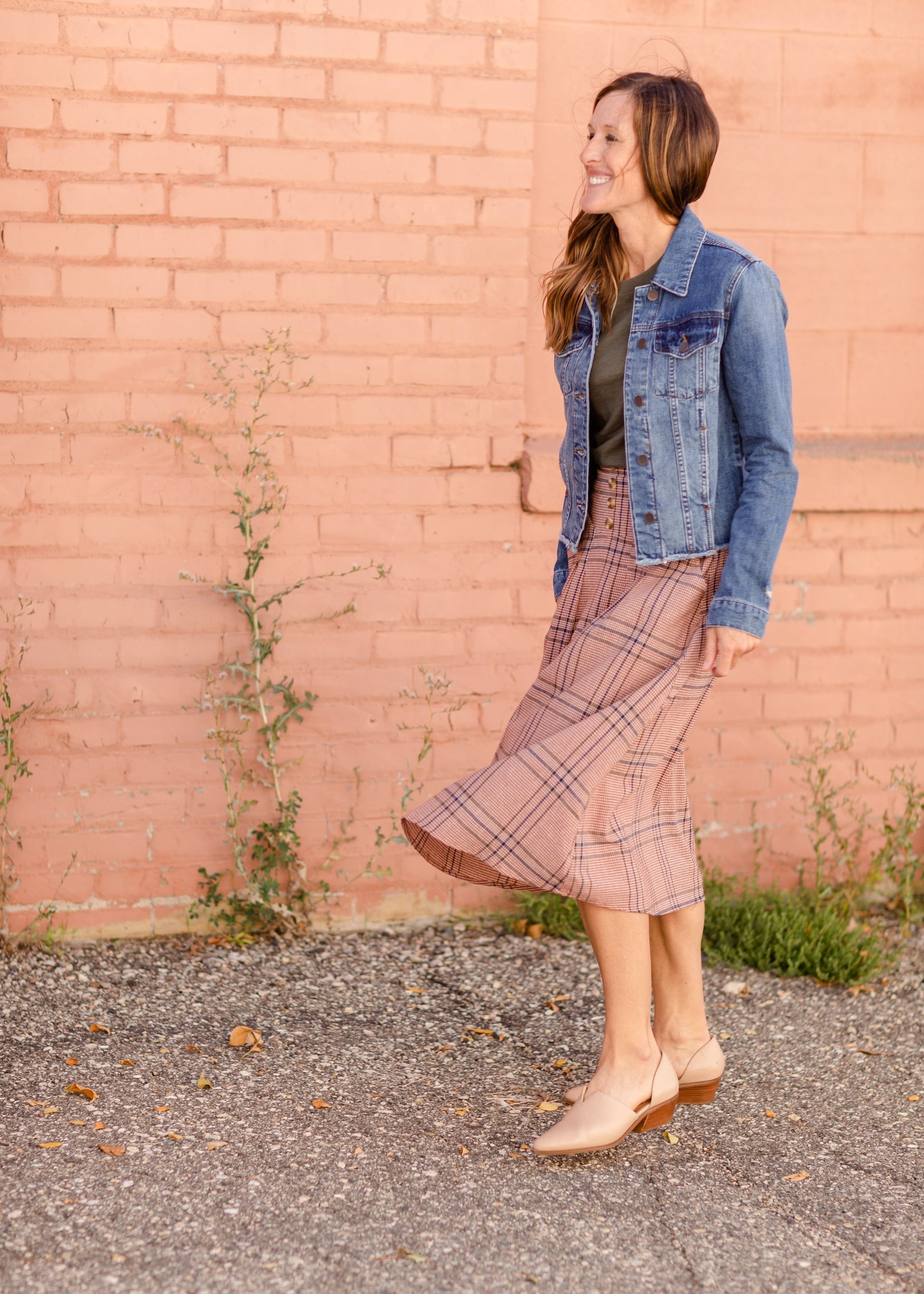 Susie Plaid A-Line Midi Skirt - FINAL SALE Skirts