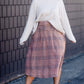 Susie Plaid A-Line Midi Skirt Skirts Inherit