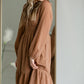 Swiss Dot Midi Dress With Ruffle Detail Dresses Polagram & BaeVely