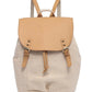Tatum Canvas Backpack With Flap over Accessories Jen & Co.