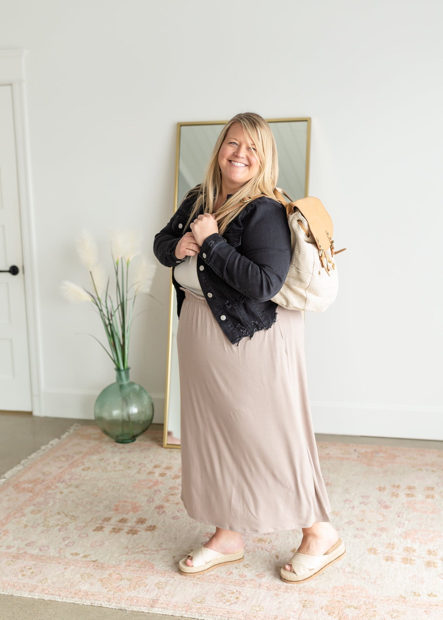 Tatum Canvas Backpack With Flap over Accessories Jen & Co.