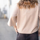 Taupe 3/4 Trumpet Sleeve Top - FINAL SALE Tops