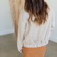Taupe Collar Zipper Pocket Jacket Tops Pologram