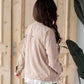 Taupe Cropped Utility Jacket Shirt Be Cool