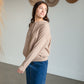 Taupe Long Sleeve Hooded Sweatshirt Tops Staccato