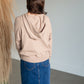 Taupe Long Sleeve Hooded Sweatshirt Tops Staccato