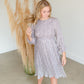 Taupe Womens Ditsy Print Pleated Skirt Midi Dress Dresses Hayden Los Angeles