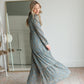 Teal Floral Smocked Tiered Maxi Dress Dresses Mikarose