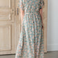 Teal + Gold Maxi Dress With Tie Dresses Polagram