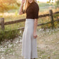 Textured Half Sleeve Mock Neck Top Tops Grade & Gather