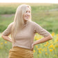 Textured Half Sleeve Mock Neck Top Tops Grade & Gather