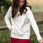 Textured Pom Pom Detail Crew Neck Sweater Tops Staccato