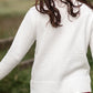 Textured Pom Pom Detail Crew Neck Sweater Tops Staccato