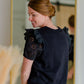 The Averie Eyelet Sleeve Tee Shirt Shirt