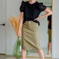 The Averie Eyelet Sleeve Tee Shirt Shirt