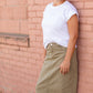 The Basic Cap Sleeve Top Tops White / S