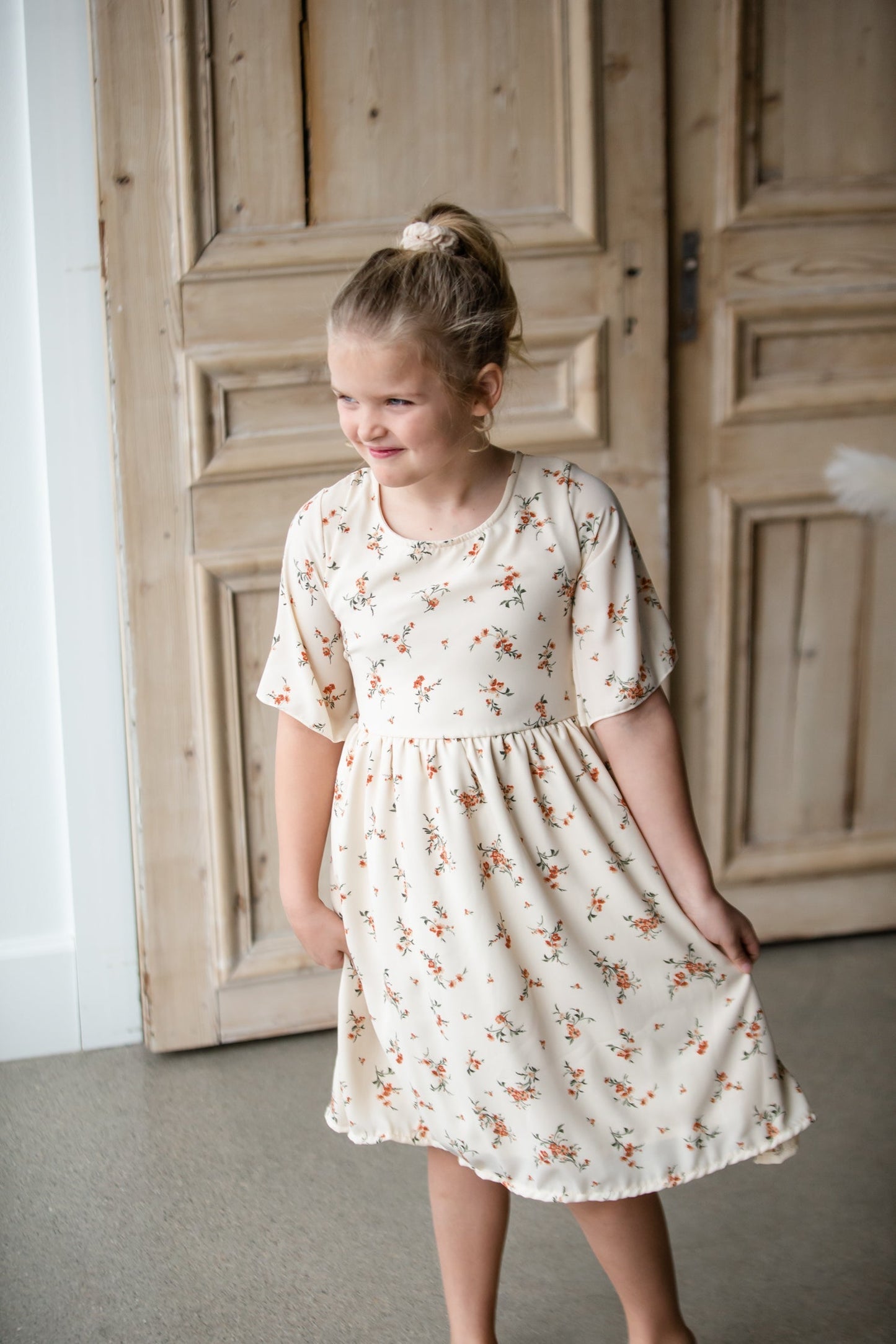 The Floral Print Girls Dress Girls Woodmouse + Thistle