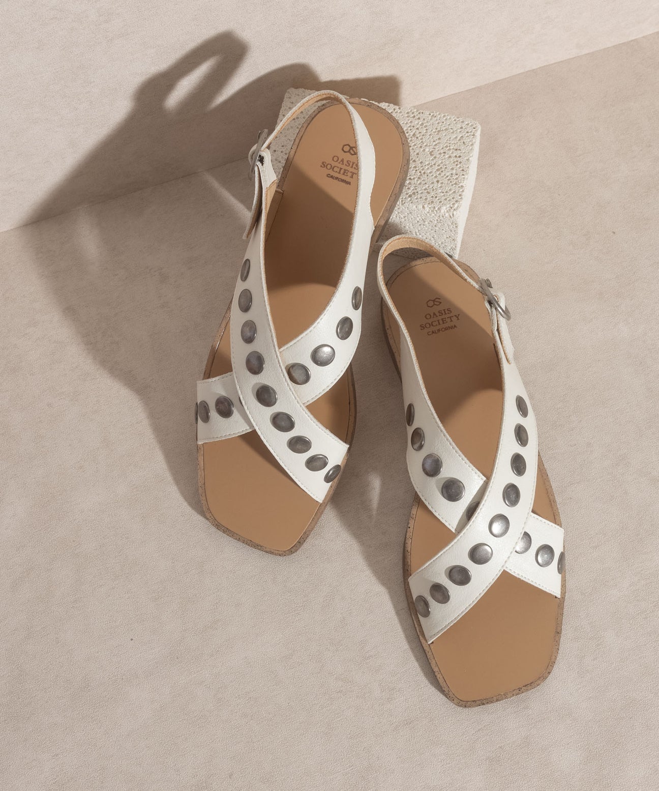 The Kylie Two Strap Square Toe Sandals Accessories Oasis Society