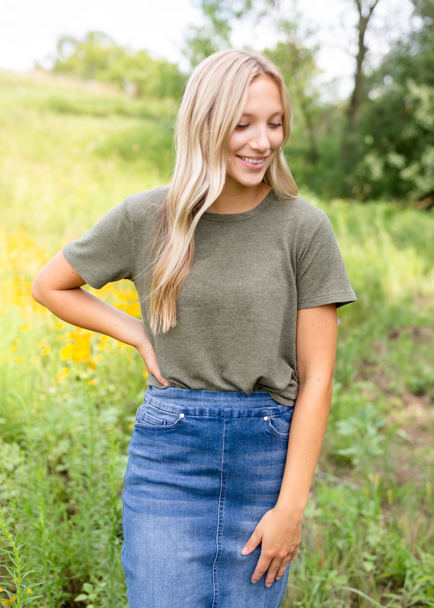 The Lolly Short Sleeve Tee TopsThese Lolly tees are the perfect layering piece coming in 4 colors