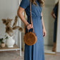 The Natural Rattan Classic Crossbody or Clutch Accessories Bright Smile