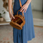 The Natural Rattan Classic Crossbody or Clutch Accessories Bright Smile