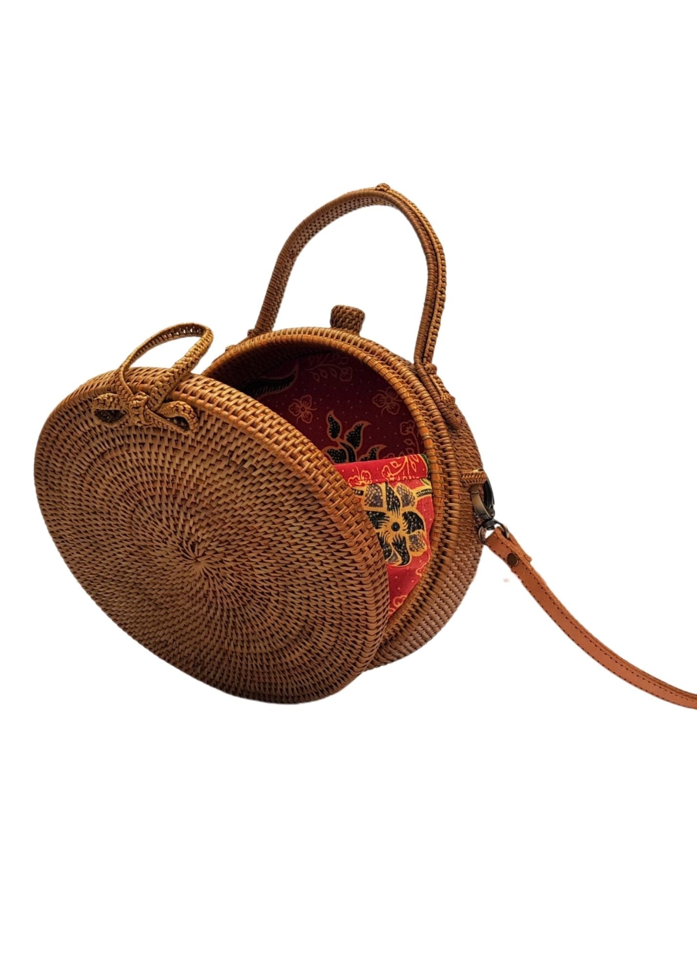 The Natural Rattan Classic Crossbody or Clutch Accessories Bright Smile