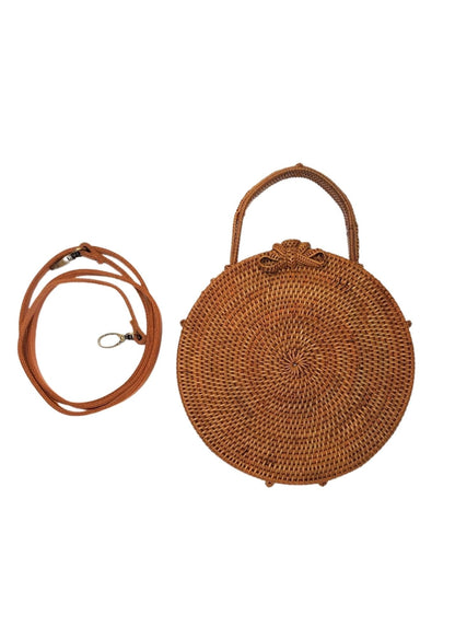 The Natural Rattan Classic Crossbody or Clutch Accessories Bright Smile